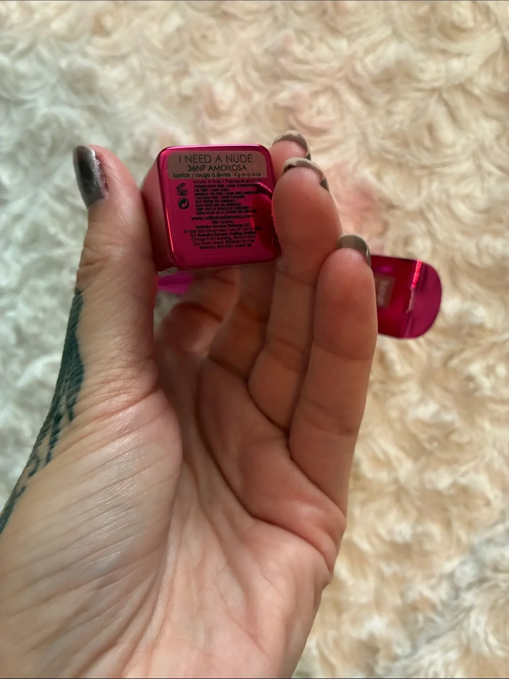 Natasha Denona I Need A Nude Lipstick - Metallic Pink Packaging